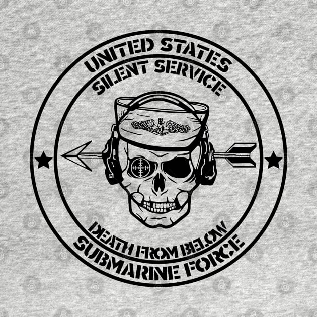 US Submarine Force Death from Below Silent Service Black by MadMando Marketplace